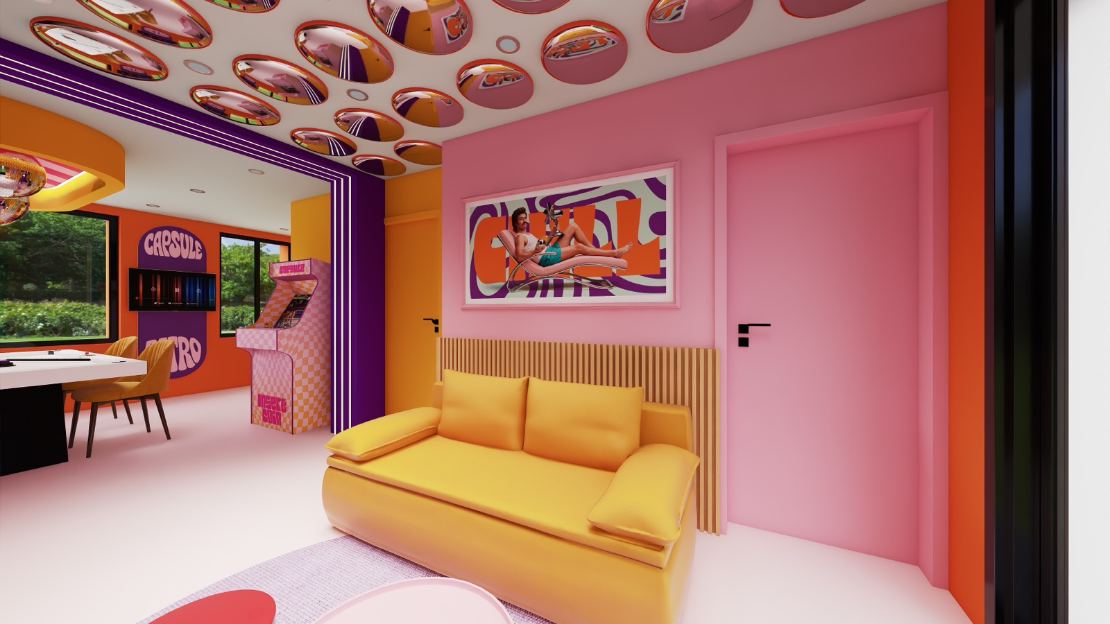 Capsule Retro, décor instagrammable à Louvain-la-Neuve, Belgique — photo 6