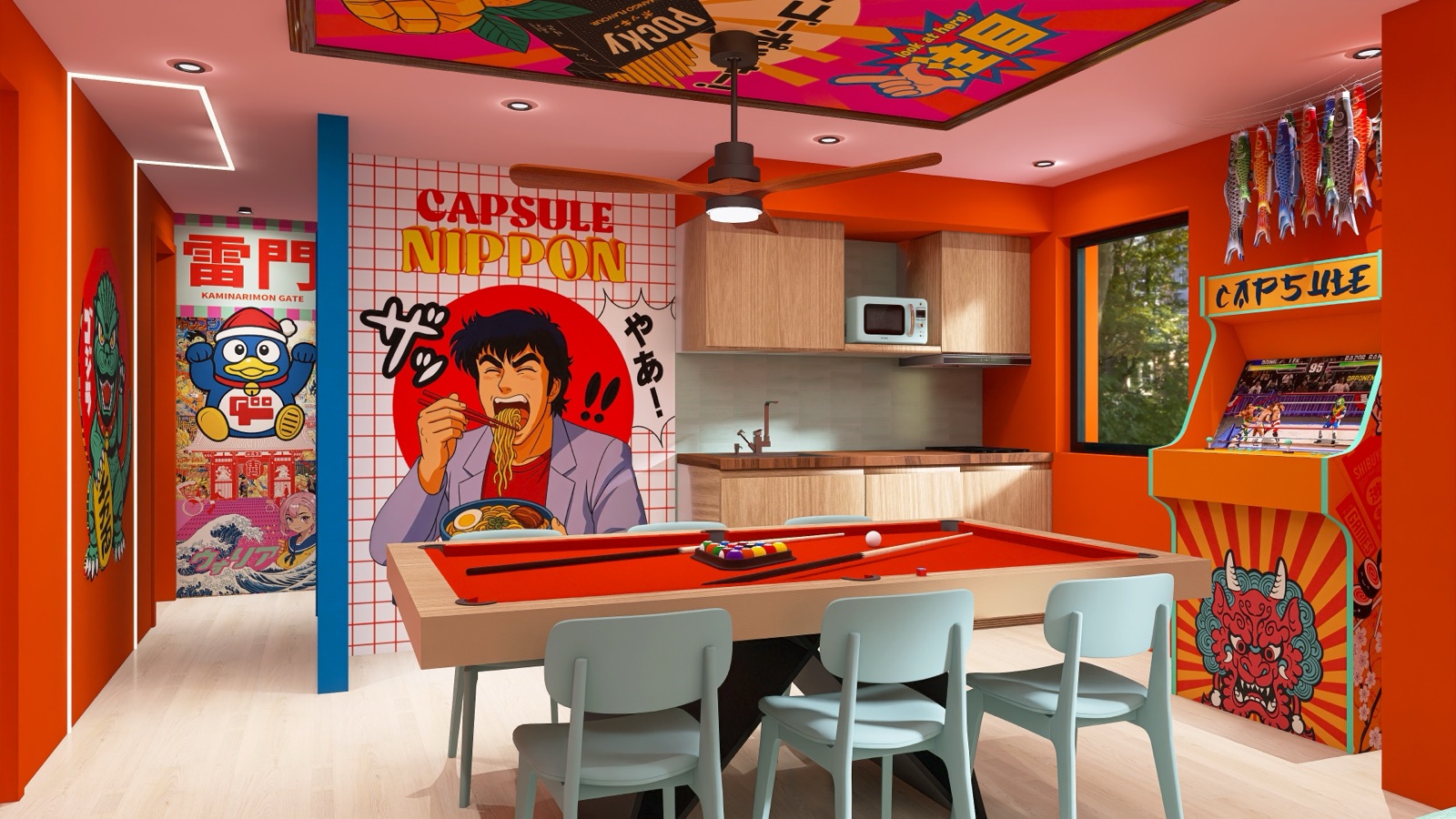Capsule Tokyo, décor instagrammable à Hornu, Belgique — photo 3