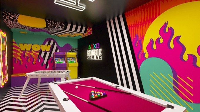 Salle de jeux privée — décoration d'intérieur instagrammable à Paris, France
