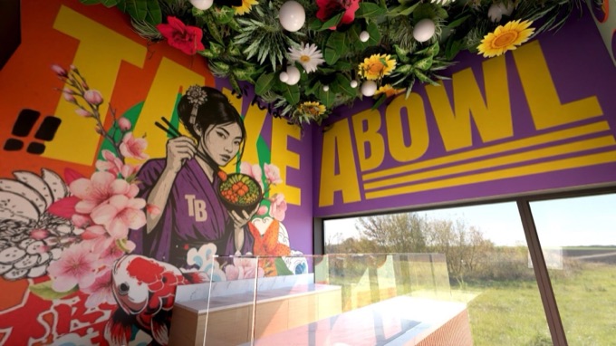 Takeabowl snack — décoration d'intérieur instagrammable à Bruxelles, Belgique